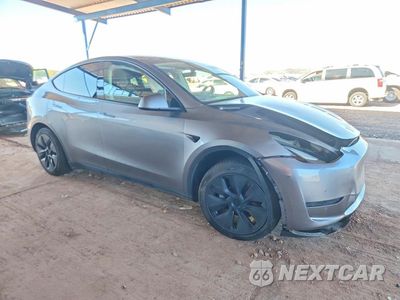 Czwarte zdjęcie samochodu z boku: 2025 TESLA MODEL Y VIN:7SAYGDED5SF320164 - miniatura