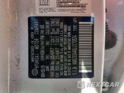 Zdjęcie 13 z 13 samochodu: 2020 HYUNDAI TUCSON VALUE VIN:KM8J33A46LU170824 - miniatura