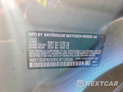 Zdjęcie 13 z 13 samochodu: 2024 BMW I5 EDRIVE 40 VIN:WBY33FK00RCR12836 - miniatura