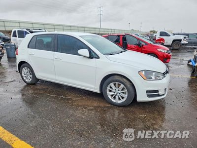 Czwarte zdjęcie samochodu z boku: 2016 VOLKSWAGEN GOLF S/SE VIN:3VW217AU4GM039047 - miniatura