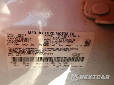 Zdjęcie 13 z 13 samochodu: 2015 FORD EXPLORER LIMITED VIN:1FM5K8F81FGA04985 - miniatura