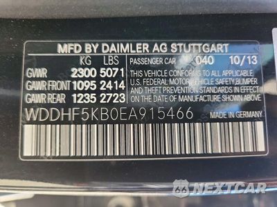 Zdjęcie 12 z 12 samochodu: 2014 MERCEDES-BENZ E 350 VIN:WDDHF5KB0EA915466 - miniatura