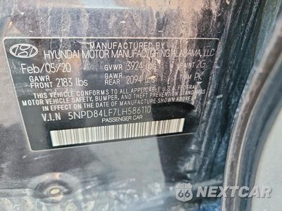 Zdjęcie 13 z 13 samochodu: 2020 HYUNDAI ELANTRA SEL VIN:5NPD84LF7LH586110 - miniatura