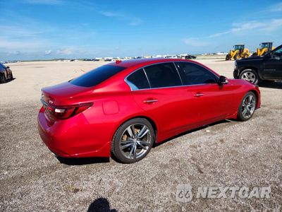 Trzecie zdjęcie samochodu z tyłu: 2021 INFINITI Q50 SIGNATURE EDITION VIN:JN1EV7CP6MM706660 - miniatura