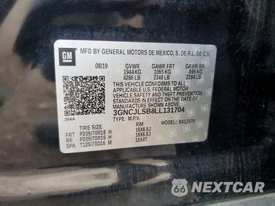 Zdjęcie 13 z 13 samochodu: 2020 CHEVROLET TRAX 1LT VIN:3GNCJLSB8LL131704 - miniatura