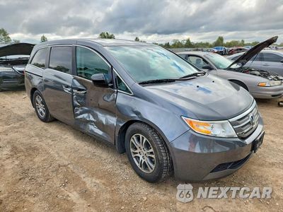 Czwarte zdjęcie samochodu z boku: 2013 HONDA ODYSSEY EXL VIN:5FNRL5H66DB012228 - miniatura