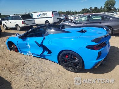Drugie zdjęcie samochodu z przodu: 2021 CHEVROLET CORVETTE STINGRAY 3LT VIN:1G1YC3D43M5102726 - miniatura