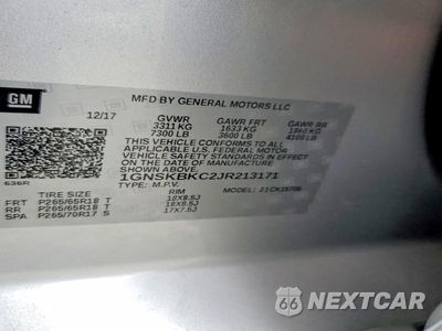 Zdjęcie 14 z 14 samochodu: 2018 CHEVROLET TAHOE K1500 LT VIN:1GNSKBKC2JR213171 - miniatura