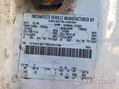 Zdjęcie 12 z 12 samochodu: 2008 FORD F450 SUPER DUTY BUCKET TRUCK VIN:1FDXF46Y18ED51706 - miniatura