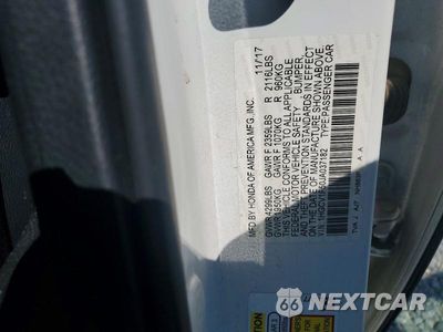 Zdjęcie 12 z 12 samochodu: 2018 HONDA ACCORD EXL VIN:1HGCV1F50JA037182 - miniatura