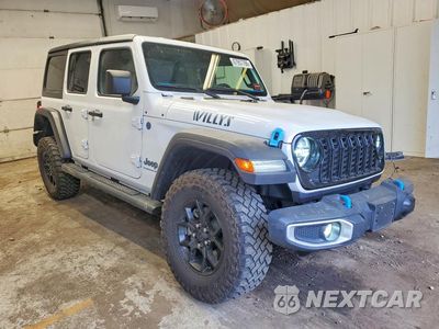 Czwarte zdjęcie samochodu z boku: 2024 JEEP WRANGLER 4XE VIN:1C4RJXN66RW296520 - miniatura