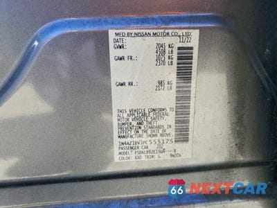 Zdjęcie 12 z 12 samochodu: 2023 NISSAN LEAF S VIN:1N4AZ1BV3PC555175 - miniatura