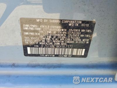 Zdjęcie 13 z 13 samochodu: 2019 SUBARU CROSSTREK LIMITED VIN:JF2GTANC9KH367371 - miniatura