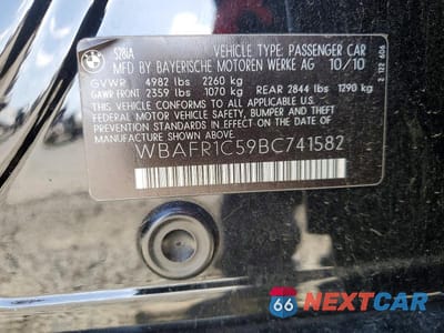Zdjęcie 12 z 12 samochodu: 2011 BMW 528 I VIN:WBAFR1C59BC741582 - miniatura