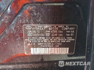Zdjęcie 12 z 13 samochodu: 2012 HYUNDAI AZERA BASE VIN:KMHFH4JG8CA177492 - miniatura