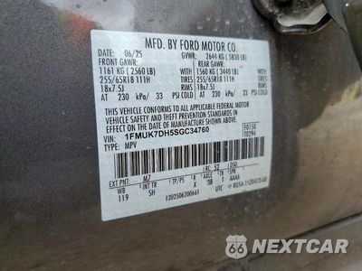 Zdjęcie 13 z 13 samochodu: 2025 FORD EXPLORER ACTIVE VIN:1FMUK7DH5SGC34760 - miniatura