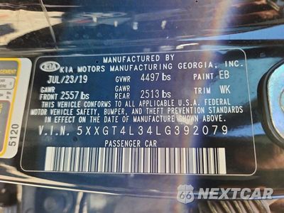 Zdjęcie 12 z 12 samochodu: 2020 KIA OPTIMA LX VIN:5XXGT4L34LG392079 - miniatura