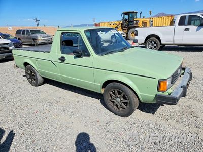 Czwarte zdjęcie samochodu z boku: 1981 VOLKSWAGEN RABBIT PICKUP BASE R VIN:1V1KVB0170BV14864 - miniatura