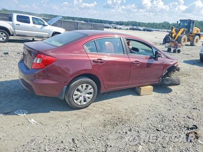 Trzecie zdjęcie samochodu z tyłu: 2012 HONDA CIVIC LX VIN:19XFB2F51CE327196 - miniatura