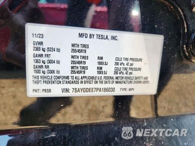 Zdjęcie 12 z 12 samochodu: 2023 TESLA MODEL Y VIN:7SAYGDEE7PA186030 - miniatura