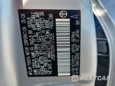 Zdjęcie 12 z 12 samochodu: 2008 TOYOTA YARIS BASE VIN:JTDBT923X81272525 - miniatura