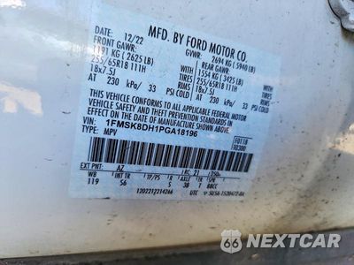 Zdjęcie 12 z 12 samochodu: 2023 FORD EXPLORER XLT VIN:1FMSK8DH1PGA18196 - miniatura