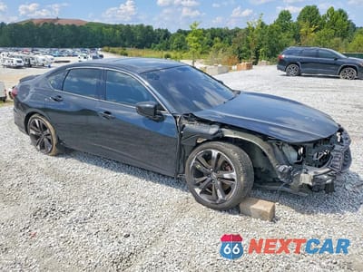 Czwarte zdjęcie samochodu z boku: 2021 ACURA TLX TECH A VIN:19UUB5F55MA011668 - miniatura