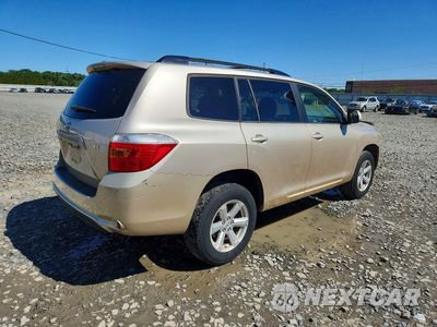 Trzecie zdjęcie samochodu z tyłu: 2009 TOYOTA HIGHLANDER BASE VIN:JTEDS41A492086856 - miniatura