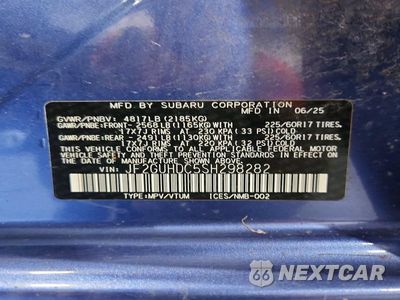 Zdjęcie 12 z 12 samochodu: 2025 SUBARU CROSSTREK PREMIUM VIN:JF2GUHDC5SH298282 - miniatura