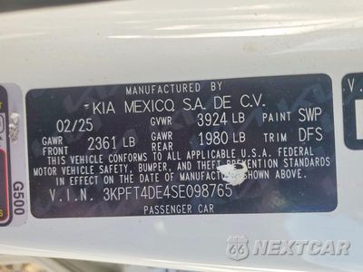 Zdjęcie 13 z 13 samochodu: 2025 KIA K4 LXS VIN:3KPFT4DE4SE098765 - miniatura