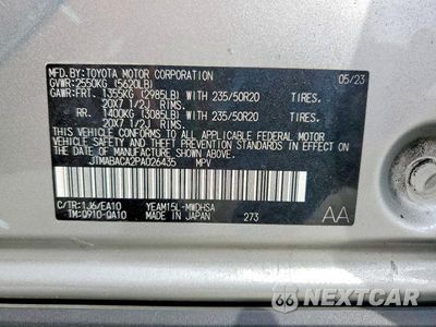 Zdjęcie 12 z 12 samochodu: 2023 TOYOTA BZ4X LIMITED VIN:JTMABACA2PA026435 - miniatura