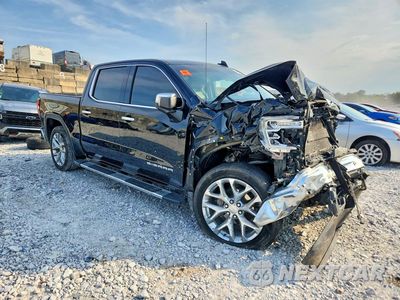 Czwarte zdjęcie samochodu z boku: 2021 GMC SIERRA K1500 SLT VIN:3GTU9DET6MG209942 - miniatura