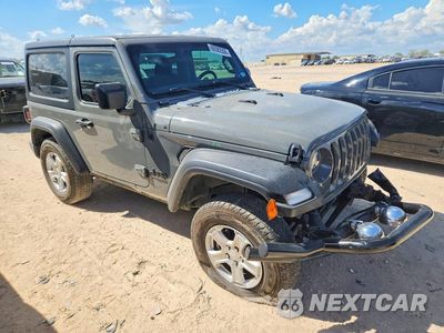 Czwarte zdjęcie samochodu z boku: 2021 JEEP WRANGLER SPORT VIN:1C4GJXANXMW680393 - miniatura