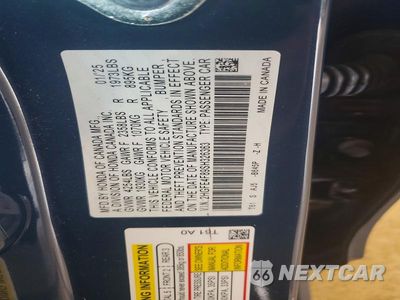 Zdjęcie 12 z 12 samochodu: 2025 HONDA CIVIC SPORT VIN:2HGFE4F89SH326363 - miniatura