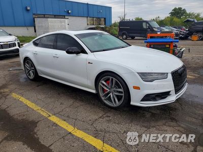 Czwarte zdjęcie samochodu z boku: 2018 AUDI A7 PREMIUM PLUS VIN:WAUW3AFC4JN100144 - miniatura