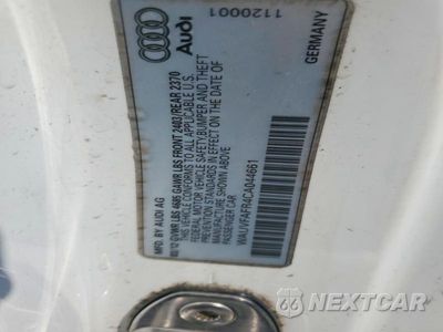 Zdjęcie 12 z 12 samochodu: 2012 AUDI A5 PRESTIGE VIN:WAUVFAFR4CA044661 - miniatura