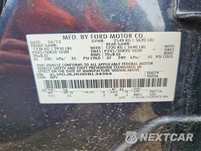 Zdjęcie 13 z 13 samochodu: 2013 LINCOLN MKX VIN:2LMDJ8JK0DBL34384 - miniatura