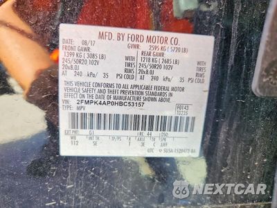 Zdjęcie 14 z 14 samochodu: 2017 FORD EDGE SPORT VIN:2FMPK4AP0HBC53157 - miniatura