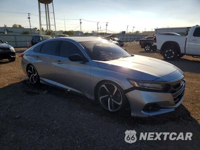 Czwarte zdjęcie samochodu z boku: 2022 HONDA ACCORD SPORT VIN:1HGCV1F33NA088468 - miniatura