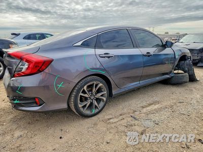 Trzecie zdjęcie samochodu z tyłu: 2020 HONDA CIVIC SPORT VIN:2HGFC2F88LH541034 - miniatura