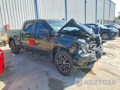 Czwarte zdjęcie samochodu z boku: 2021 CHEVROLET SILVERADO K1500 RST VIN:3GCUYEED1MG148730 - miniatura