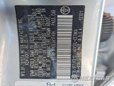 Zdjęcie 13 z 13 samochodu: 2014 TOYOTA CAMRY LE VIN:4T1BF1FK6EU417494 - miniatura