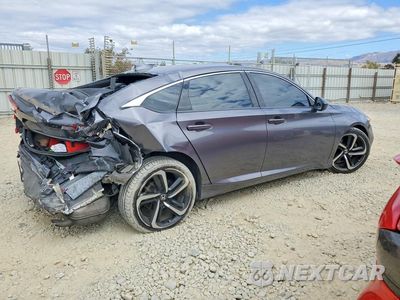 Trzecie zdjęcie samochodu z tyłu: 2019 HONDA ACCORD SPORT VIN:1HGCV1F33KA147952 - miniatura