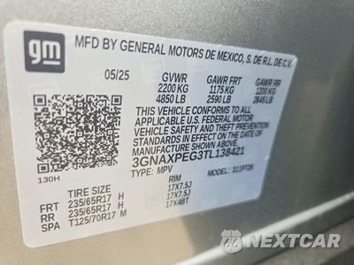 Zdjęcie 13 z 13 samochodu: 2026 CHEVROLET EQUINOX LT VIN:3GNAXPEG3TL138421 - miniatura