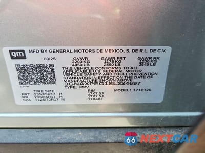 Zdjęcie 14 z 14 samochodu: 2025 CHEVROLET EQUINOX LT VIN:3GNAXPEG1SL324697 - miniatura