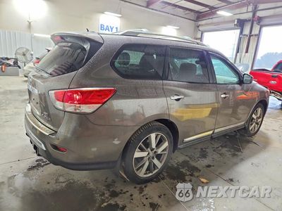 Trzecie zdjęcie samochodu z tyłu: 2014 NISSAN PATHFINDER S VIN:5N1AR2MM0EC696122 - miniatura