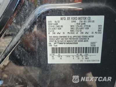 Zdjęcie 13 z 13 samochodu: 2022 FORD MAVERICK XL VIN:3FTTW8F91NRA83509 - miniatura