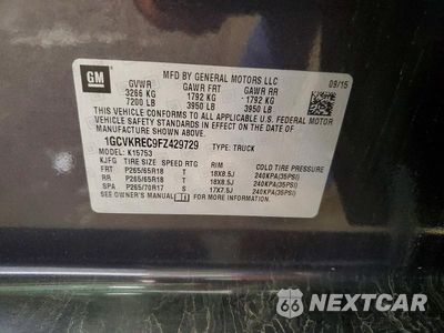 Zdjęcie 12 z 12 samochodu: 2015 CHEVROLET SILVERADO K1500 LT VIN:1GCVKREC9FZ429729 - miniatura