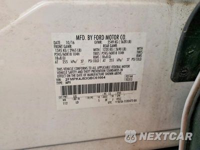 Zdjęcie 14 z 14 samochodu: 2016 FORD EDGE VIN:2FMPK4J83GBC61664 - miniatura