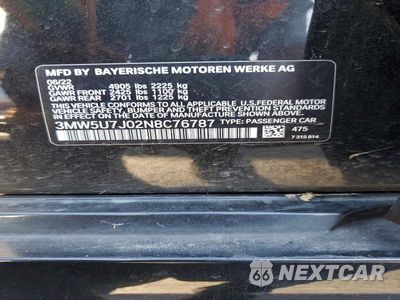 Zdjęcie 13 z 13 samochodu: 2022 BMW M340I VIN:3MW5U7J02N8C76787 - miniatura